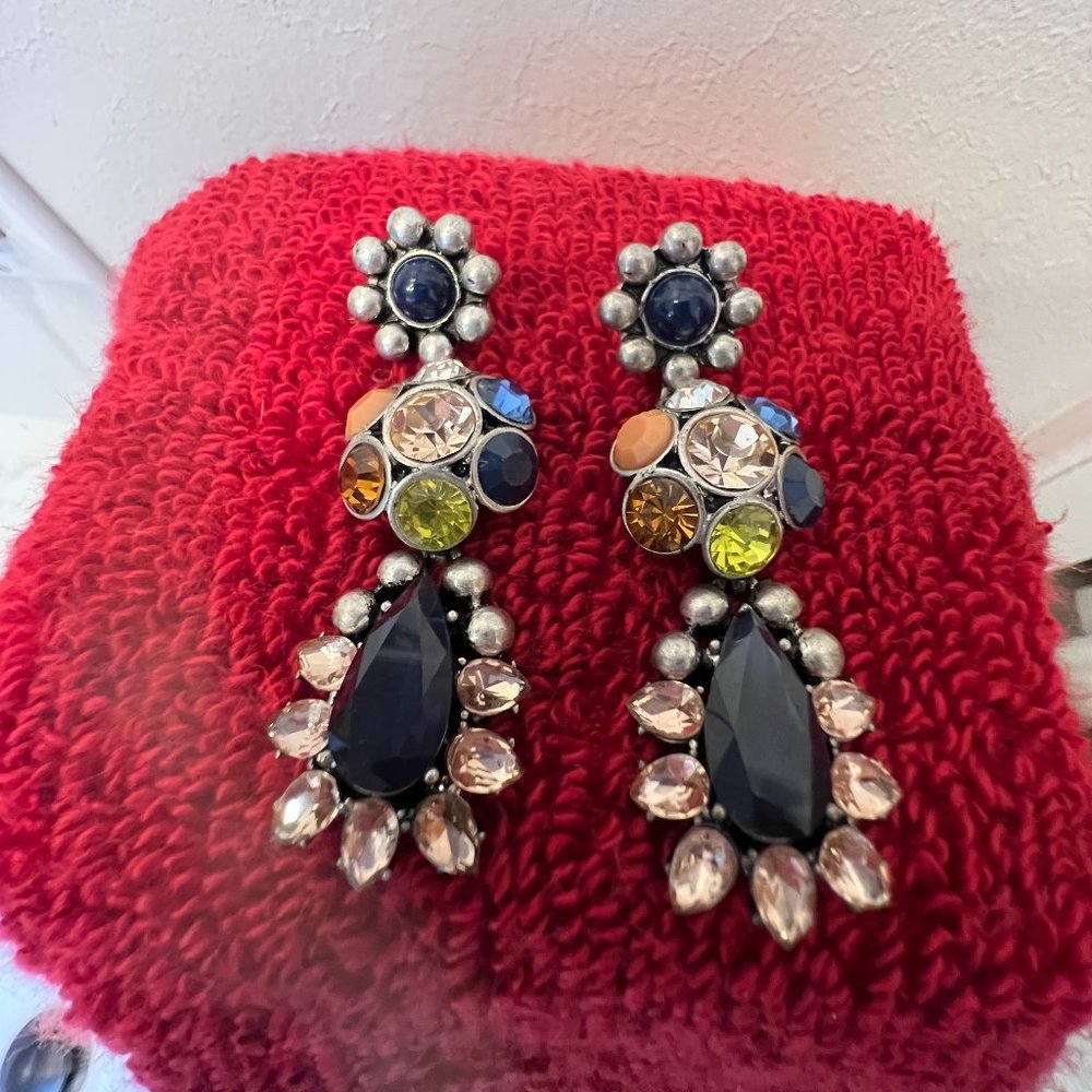Ann Taylor Multi-Colored Jeweled Earrings